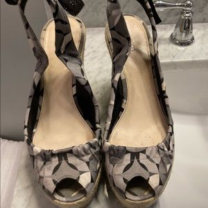 Coach peep toe wedges